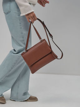 Сумка кожаная на плечо кросс-боди Deboro 31069 коппер