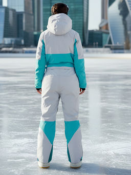 Горнолыжный комбинезон женский зимний голубого цвета 2320Gl - Chunmai фото 30