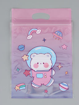 Цена за 50 шт. Пакет подарочный, с zip-lock застежкой, "Космическая история", 15х23 ± 1см МИКС