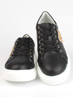 05-SD12-3D BLACK Кроссовки женские (натуральная кожа)