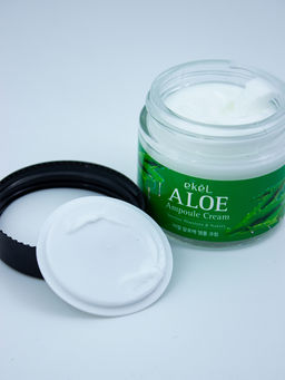 Скидка 15%! EKEL - КРЕМ ДЛЯ ЛИЦА АМПУЛЬНЫЙ С ЭКСТРАКТОМ АЛОЭ ВЕРА ALOE AMPOULE CREAM, 70 ML  фото 3