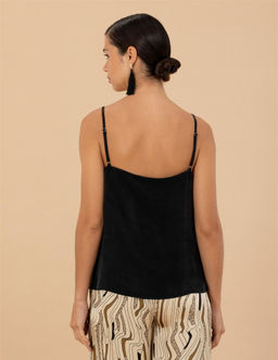 Siyah Cupro Regular Fit Bluz - Pierre cardin фото 5