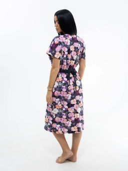 Халат женский, цвет розовый сиреневый синий