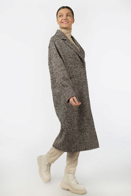 Пальто женское демисезонное в составе шерсть 60% - El podio фото 2