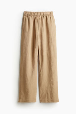 Pantalon sin cierre en mezcla de lino - H&m фото 7