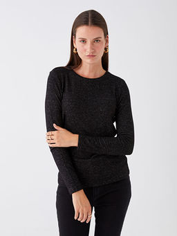 Bisiklet Yaka D?z Uzun Kollu Kad?n Bodysuit