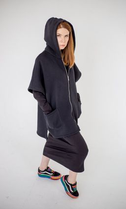 Толстовка-кейп С НАЧЁСОМ футер 3х нитка - Knitka wear фото 4