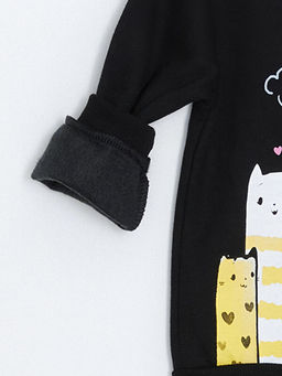 Beli Lastikli Bask?l? K?z Bebek Sweatshirt - Waikiki фото 3