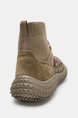 STRETCH HIGH-TOP SNEAKERS - Zara фото 5