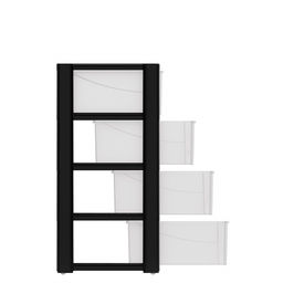 Комод "Колорит" 4-х секцион. широкий (чёрный) М8763