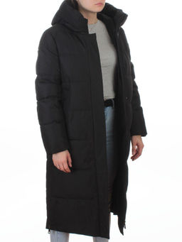 L667 BLACK Пальто зимнее женское (200 гр. холлофайбер)