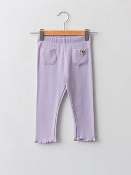 Beli Lastikli Minnie Mouse Bask?l? Pamuklu K?z Bebek Pantolon