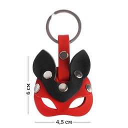 Брелок для автомобильного ключа, маска - кошка, натуральная кожа - Simaland фото 9