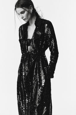 LIMITED EDITION SEQUIN COAT - Zara фото 3
