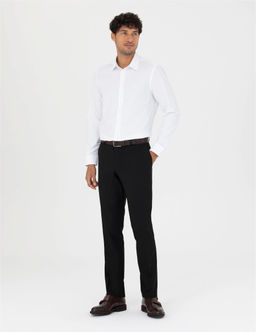 Siyah Slim Fit Kuma_ Pantolon