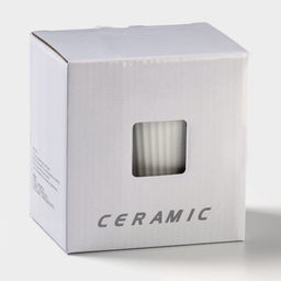 Кружка Simple, 320 мл, 14.5×10.5×8.5 см, с крышкой и ложкой, керамика, белая