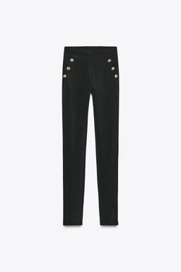 OTTOMAN LEGGINGS WITH BUTTONS - Zara фото 16