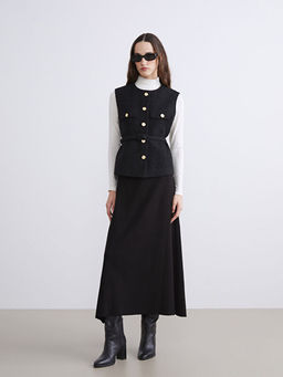 Bisiklet Yaka Kad?n T?vit Yelek