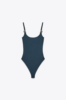 SEASHELL POLYAMIDE BODYSUIT - Zara фото 5
