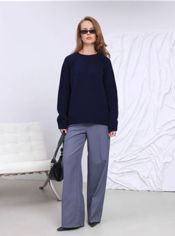 K13087 Джемпер (вязаный трикотаж) ТМ_СИНИЙ