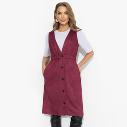 Сарафан из мягкой экозамши, Магическая сила (бордо) - Charutti фото 7