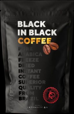 BLACK IN BLACK COFFEE. Arabica Caturra 190 гр. мягкая упаковка РОССИЯ