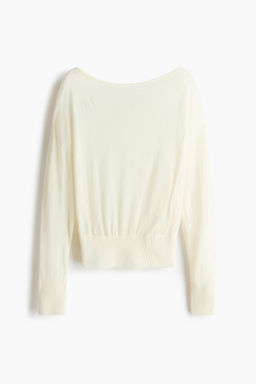Top de un hombro en punto fino - H&m фото 2
