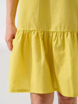 Платье Колокольчик хлопок со льном - Оптима фото 6