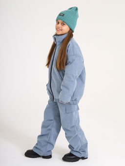 Куртка-бомбер VELUR, деним - Inzibe фото 8