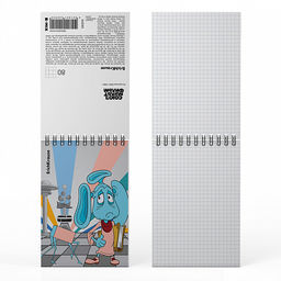 Цена за 4 шт. Записная книга на спирали ErichKrause Тайна третьей планеты, А6, 80 листов, клетка_MIX-PACK фото 7