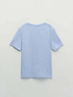 Футболка из хлопка с принтом / Zarina  фото 7