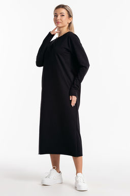 Платье-футер-длинное