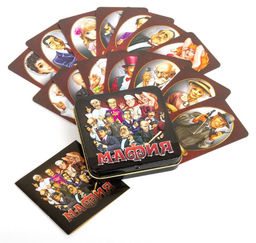 Игра карточная "Мафия" в жестяной коробке (01947) "Десятое королевство"