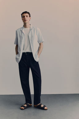 Camisa resort en mezcla de lino Regular Fit - H&m фото 2