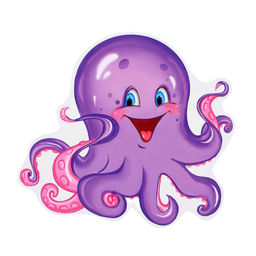 Набор для оформления «Весёлые морские обитатели», 10 деталей, 14.5×14.5 см