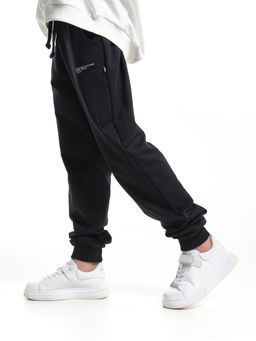 Брюки для мальчика штаны спортивные школьные 22-9819 черный - Mini maxi фото 6