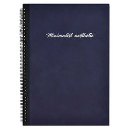 Записная книжка ESCALADA, А4, 96 л., арт. 67693/ 10 НУБУК ТЁМНО-СИНИЙ