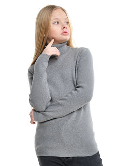 Джемпер (водолазка) лапша 33-12246 темно серый - Mini maxi фото 4