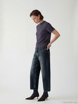 Barrel Fit Kad?n Jean Pantolon