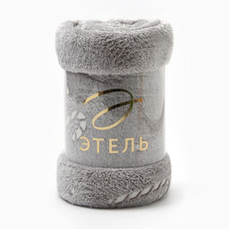 Плед светящийся в темноте Этель. Candy cane, 180?200 см,100% п/э, корал-флис, 220 г/м?