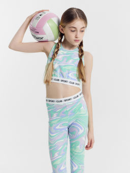 КОМПЛЕКТ ДЛЯ ДЕВОЧЕК (ТОП, ЛЕГГИНСЫ) - Mark formelle фото 2