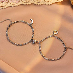 Парные браслеты Moon & sun