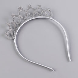 Карнавальный костюм «Снежинка»: ободок, платье голубое, рост 104-110 см