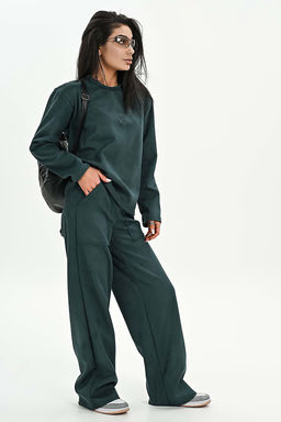 Свитшот из мягкой эко замши