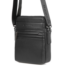 1670-6 black, Мужская кожаная сумка, Barcelo Biagi