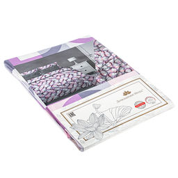 Простыня 1,5 спальная "Идилия, белый" 150х215см, бязь "Комфорт" 121г/м2, хлопок 100%, упаковка "классическая" ПВХ 28х41см, "Домашняя мода" (Россия)