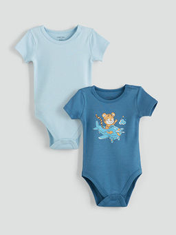 Bask?l? Erkek Bebek ??t??tl? Body 2li