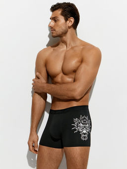 Боксеры мужские Дракон с открытой резинкой