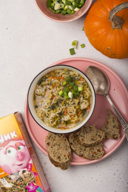 Смешарики Супчик с Макарошками, тыквой и сладким перцем 160гр.