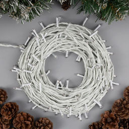 Гирлянда Нить 20 м, IP20, белая нить, 200 LED, свечение жёлтое, 8 режимов, 220 В - Luazon lighting фото 2